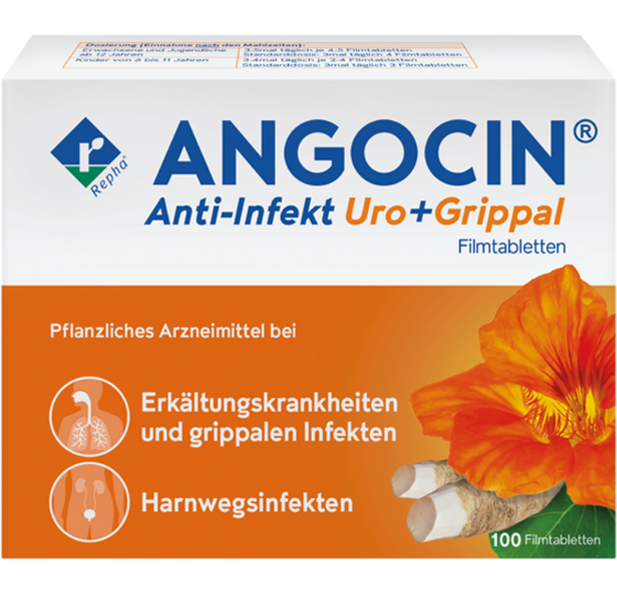 Angocin ist ein pflanzliches Arzneimittel aus Kapuzinerkresse und Meerrettich. Es wird bei Blasenentzündungen und Erkältungen eingesetzt.