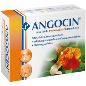 Angocin ist ein pflanzliches Arzneimittel aus Kapuzinerkresse und Meerrettich. Es wird bei Blasenentzündungen und Erkältungen eingesetzt.