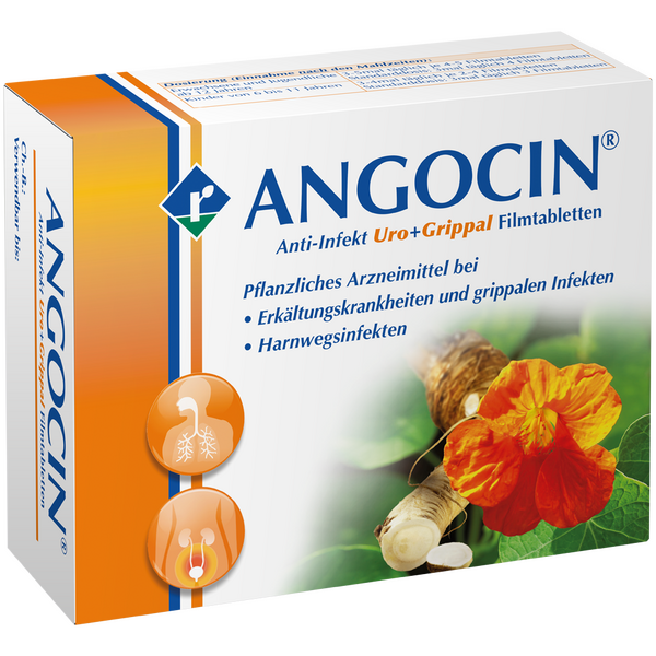 Angocin ist ein pflanzliches Arzneimittel aus Kapuzinerkresse und Meerrettich. Es wird bei Blasenentzündungen und Erkältungen eingesetzt.